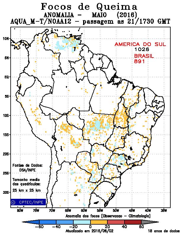 Quatro estados brasileiros registraram recordes de focos de