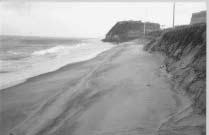 A praia de Meaípe/Maimbá apresenta-se limitada pelas falésias terciárias, enquanto a praia de Itaoca encontra-se associada a uma estreita planície costeira com dunas frontais.