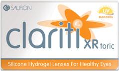 47 disponíveis BLISTERS XR Clariti TM XR toric Descartável Tórica Mensal de Silicone Hidrogel Características Lente de contacto tórica para pacientes com astigmatismos altos.