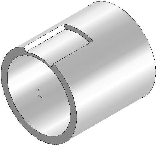 As três geometrias do defeito têm a mesma profundidade máxima e o mesmo comprimento circunferencial.