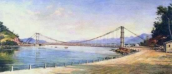 Óleo sobre tela Benedito Calixto (1853 1927) A ponte é de um só tramo