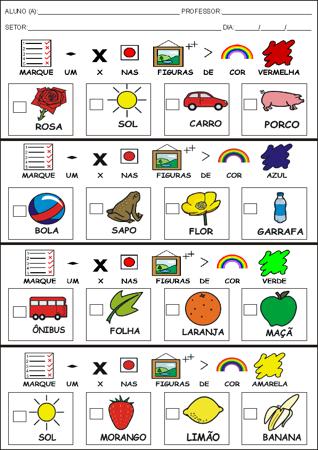 Avaliação realizada em sala de aula.