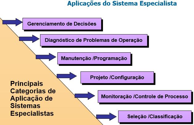 5 Exemplos: administração de crédito, atendimento ao cliente e administração da produtividade. As seis atividades do Sistema Especialista incluem: Figura 3: Atividades do Sistema Especialista c.