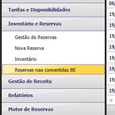 Motor de Reservas Área de reservas perdidas com informações mais relevantes Dentre as informações sobre os usuários que