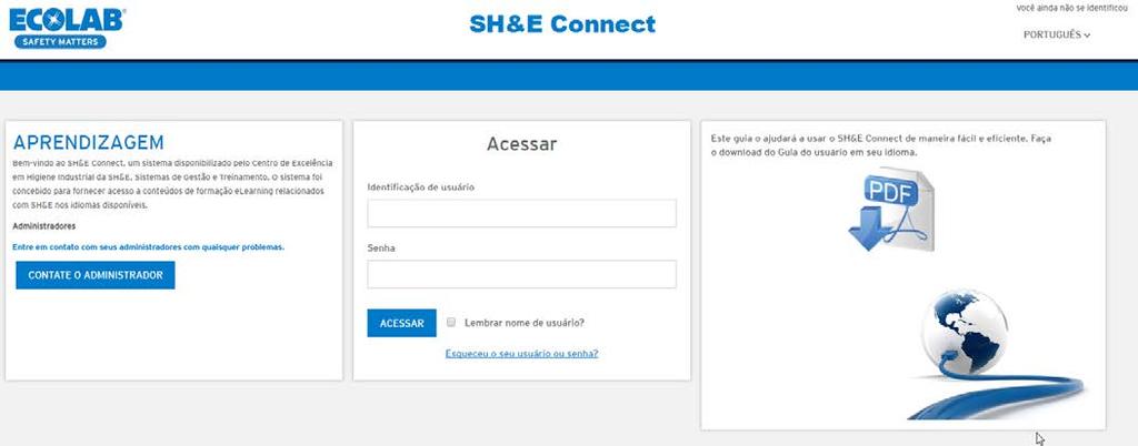 Este guia ajudará você a usar o SH&E Connect de maneira fácil e eficiente,