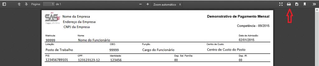 Opção Contracheque no menu principal Período de Contracheque: Serão listados até os 6 últimos períodos de recebimento, clique sobre o período para escolher.