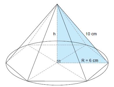 a) 535 b) 635 c) 735 d) 835 e) 935 Questão 24 Um telhado tem a forma da superfície lateral de uma pirâmide regular, de base quadrada.