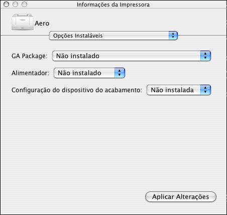 CONFIGURAÇÃO DA IMPRESSÃO NO MAC OS X 13 PARA CONFIGURAR AS OPÇÕES INSTALÁVEIS 1 No menu Ir, selecione Utilitários e inicie o Utilitário de Configuração da impressora (ou o Centro de impressão).