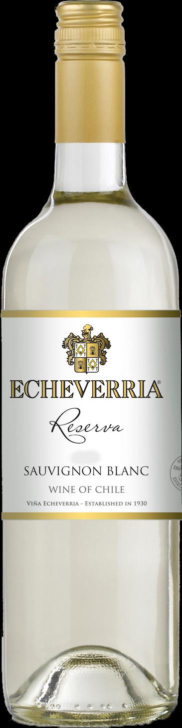 Vinhos Brancos Reserva Sauvignon Blanc 2015 750 ml e 375 ml Código: 750mL: 14546 375mL: 14548 Variedade: Sauvignon Blanc (100%) Origem: Curicó Valley, Molina, Chile Teor Alcoólico: 13,5% Servir a: