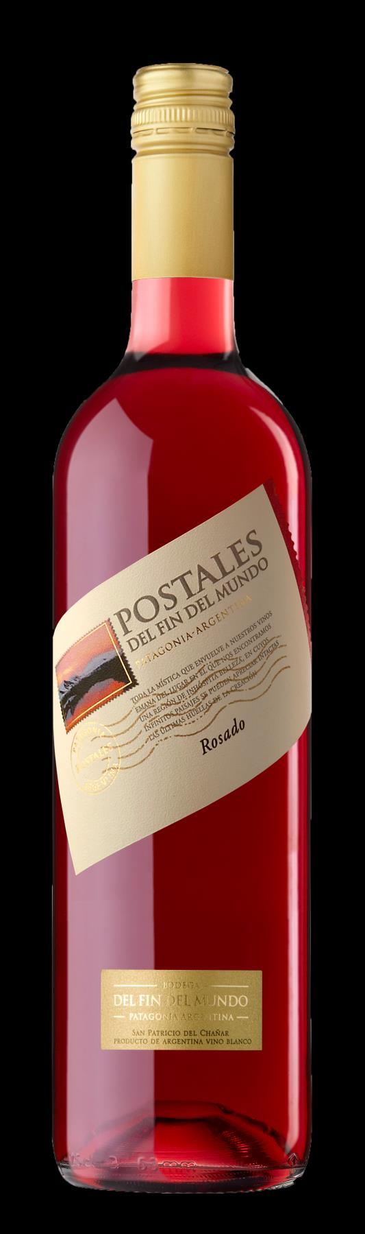 Vinho Rosé Postales Malbec Rosé 2013 750ml Cod cx: 14166 Cod uni: 214166 Variedade: Malbec (100%) Origem: Patagônia, Argentina Teor Alcoólico: 14,0% Servir a: 6ºC a 8ºC Maceração por 20 dias.