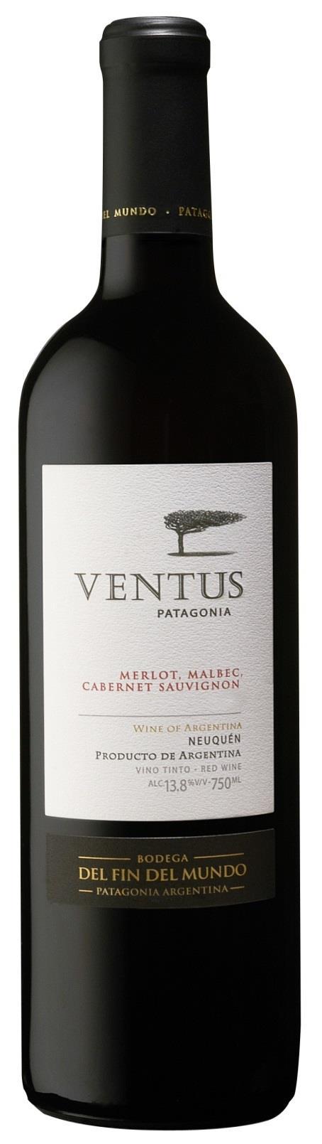 Ventus Merlot, Malbec, Cabernet Sauvignon 2014 750ml Cod cx: 14250 Cod uni: 14251 Variedade: Merlot, Malbec e Cabernet Sauvignon Origem: Patagônia, Argentina Teor Alcoólico: 13,4% Servir a: 16ºC a