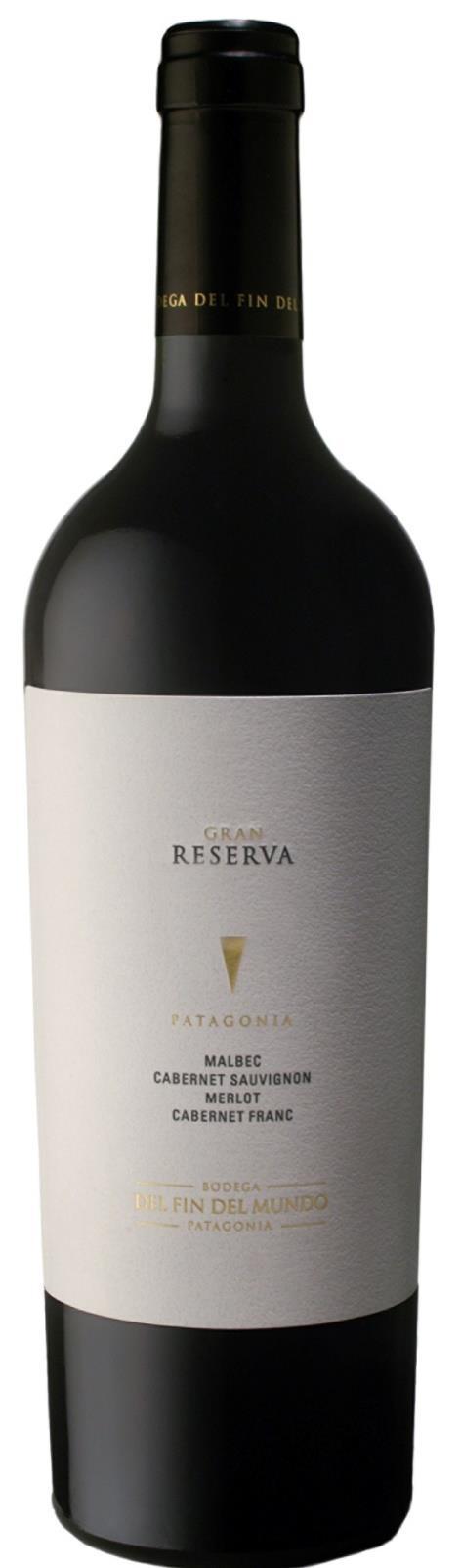 Gran Reserva 2012 750ml Cod cx: 14177 Cod uni: 214177 Variedade: Malbec (36%), Cabernet Sauvignon (31%), Merlot (23%), Cabernet Franc (10%) Origem: Patagônia, Argentina Teor Alcoólico: 14,5% Servir