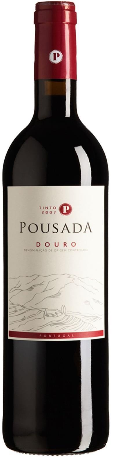 Tinto Douro Pousada 2007 750 ml Cod cx: 14423 Cod uni: 14424 Variedade: Touriga Nacional, Touriga Franca, Tinta Roriz, Tinta Barroca Origem: Região Demarcada do Douro, Portugal Teor Alcoólico: 13,2%