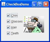 Outros componentes Checkbox Radio Button Check boxes are similar to radio buttons but their selection