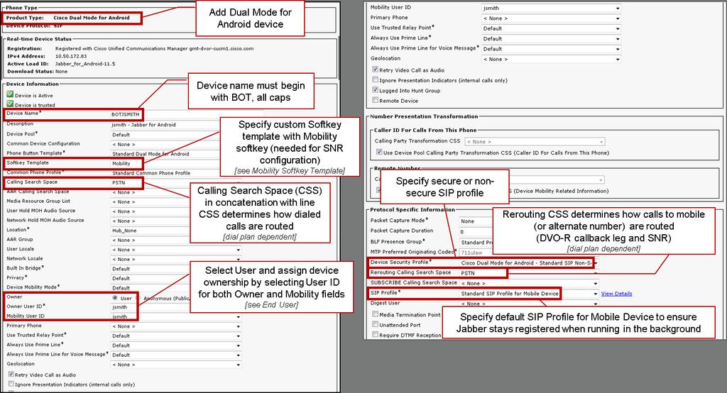 Permita DVO-R em cada dispositivo 1. Abra a interface de administração unificada Cisco CM. 2. Navegue ao dispositivo que você quer configurar como segue: Selecione o dispositivo > o telefone.