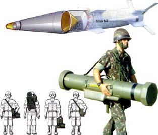 Morteiro Pesado Raiado de 120 mm produzido no Arsenal de Guerra do Rio de Janeiro em testes de tiro com munições de exercício na Marambaia, RJ.