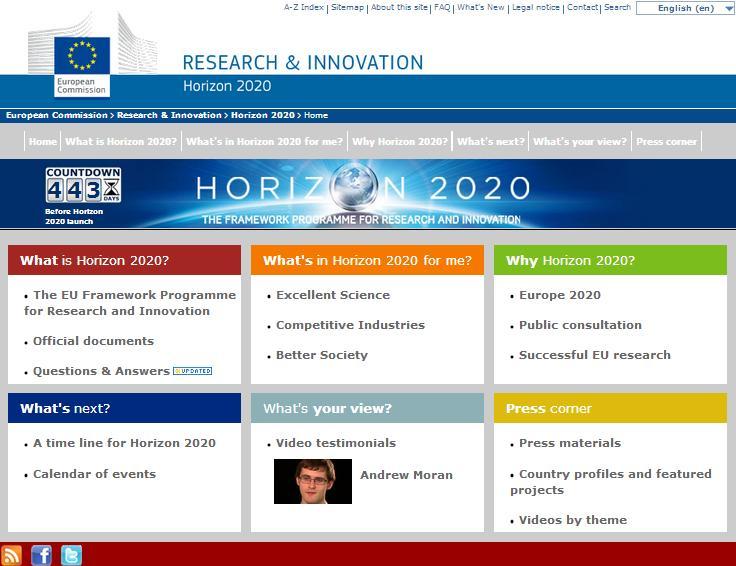 Horizon 2020 - Website