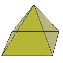 Cubo Octaedro regular Tetraedro regular Pirâmide reta de base quadrada