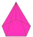 Prisma oblíquo de base quadrada Prisma oblíquo de base triangular Pirâmide