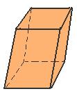 Paralelepípedo reto retangular Pirâmide oblíqua de base pentagonal