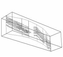 Com este esquema foi possível observar perfis com diferentes orientações como mostrado no detalhe, facilitando o rastreamento dos refletores. Ver figura 3 para localização dos perfis.