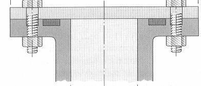 3) Uma união com quatro parafusos sextavados classe 4.6 deve suportar uma força F. a) Calcular o diâmetro dos parafusos para um Fator de segurança = 2,5 Dado F= 60 KN F 4) Um parafuso classe 8.