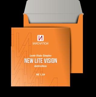 Lente Visão Simples New Lite Vision AR Índice: 1,60 Abbe Value: 34.0 Gravidade específica: 1.