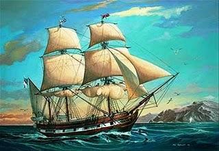 Em 1831, aos 22 anos Charles Darwin partiu no navio da Marinha Britânica H.M.S.