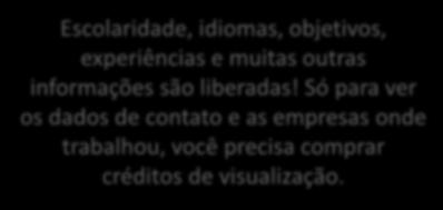 Currículo compacto (Kombo Grátis) Escolaridade, idiomas, objetivos, experiências e muitas outras informações são liberadas!