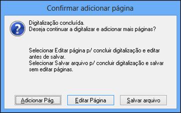 O Epson Scan digitaliza o documento e você vê esta janela: 10. Escolha uma das seguintes opções: Se estiver digitalizando apenas uma página, clique em Salvar arquivo.