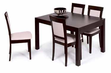 mesas e cadeiras Mesa extensível 180/268x75x90 Creta de faia cor wengué,