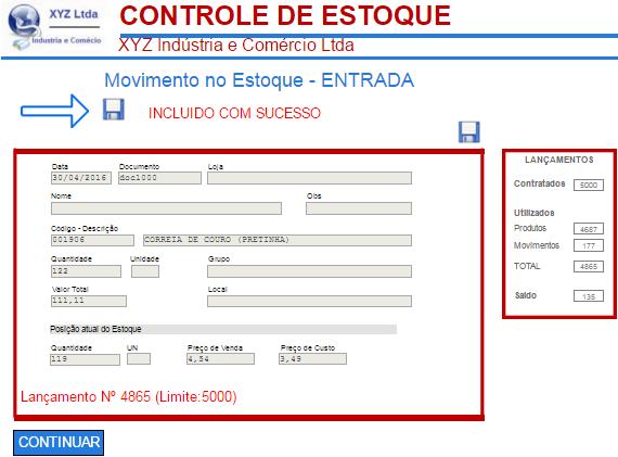 Nada será atualizado e o Preço de Venda anterior será mantido. (*) O sistema vem pré-configurado para atualizar o Preço de Custo, com o preço da última compra e para não atualizar o Preço de Venda.