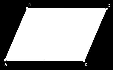 Propriedades dos paralelogramos A figura seguinte representa o paralelogramo ABCD.