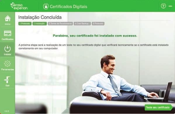 Manual do Assistente do Certificado Digital 16 Após a emissão de seu certificado,