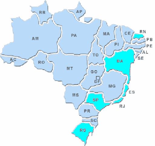 Localização dos Fornecedores registrados na Petronect 4 1 Brasil 14.