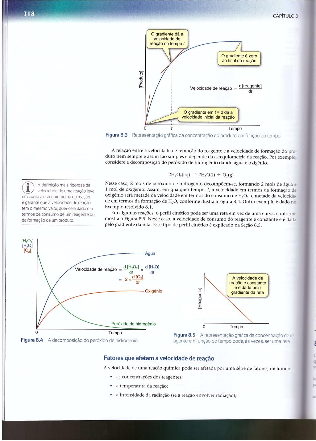 Equação de velocidade Para a reação de decomposição do peróxido de hidrogênio: 2H 2 O 2 (aq) O 2 (g) + 2H 2 O(l) Precisamos encontrar