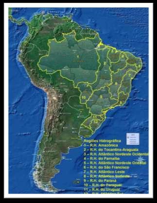 Dados - Brasil Uma das Maiores Reservas Hídrica do Planeta Possui 8 a 12 % dos Recursos Hídricos totais do Planeta - 5.