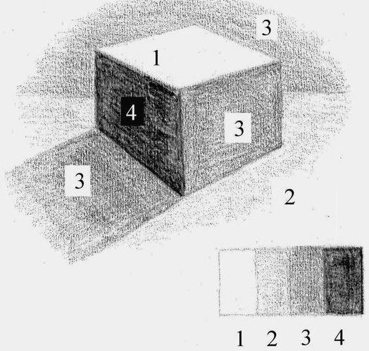 QUESTÃO 2- Desenho de Representação de formas (5 pontos) Utilizando a técnica de sombreamento, você poderá dar textura, forma ou acrescentar densidade, produzindo uma variedade de efeitos aplicados