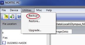Figura 6 29 Comando Backup 4. Na caixa de diálogo Backup, clique em Start.