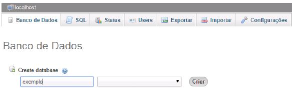 CRIANDO UM BANCO DE DADOS MySQL create database teste; use teste; PostGre SQL createdb teste; CRIANDO TABELAS O comando usado para criação das tabelas é: create table tabela{ nome_campo