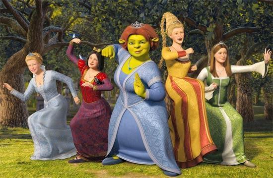conhecimento do senso comum por parte do leitor/espectador). Na série cinematográfica Shrek, por exemplo.