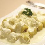 LH44 Canelone de Abóbora 548kcal 350g de R$ 15,10 por R$ 13,50 Massa levíssima recheada com abóbora refogada e temperada com salsinha, coberta com molho branco light e queijo parmesão.