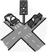 Considere uma colisão inelástica entre dois veículos, ocorrida num cruzamento de duas avenidas largas e perpendiculares. Calcule a velocidade dos veículos, em m/s, após a colisão.