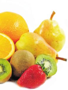 As frutas devem ser variadas (de preferência ingeridas com casca) e não deve comer mais do que uma de cada vez!