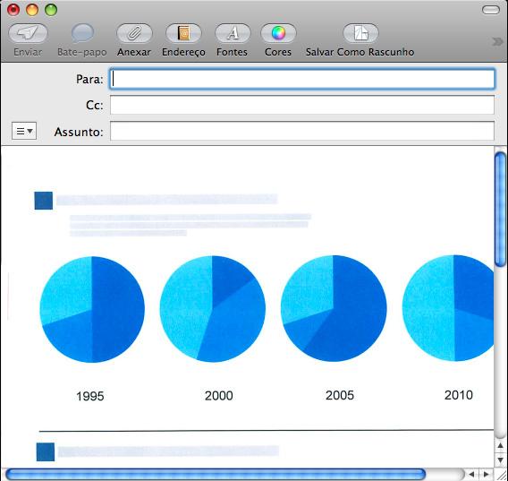 Ações (Mac OS) 10.Clique o ícone [Anexar ao e-mail]. O programa de e-mail com o arquivo anexado será aberto.