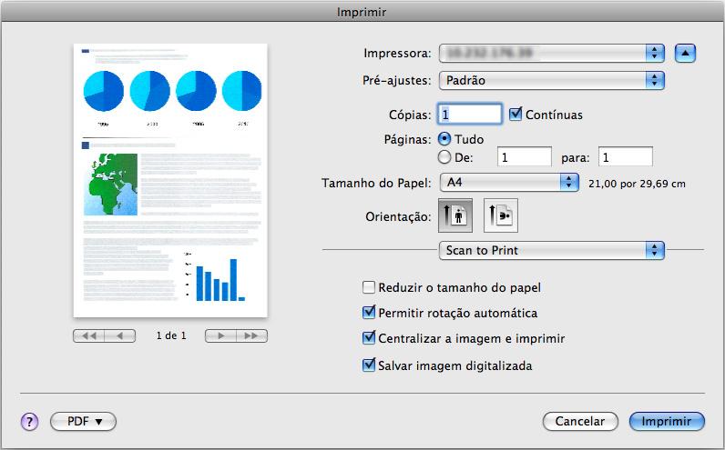 Ações (Mac OS) 7. Pressione o botão [Scan/Stop] do ScanSnap para iniciar a digitalização. Carregue outro documento no ScanSnap se desejar digitalizar seguidamente.