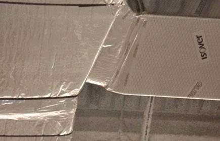 ISOAIR A2 Climatização. Isolamento exterior de condutas. Manta de lã de vidro, com um revestimento de alumínio reforçado que actua como suporte e barreira de vapor.