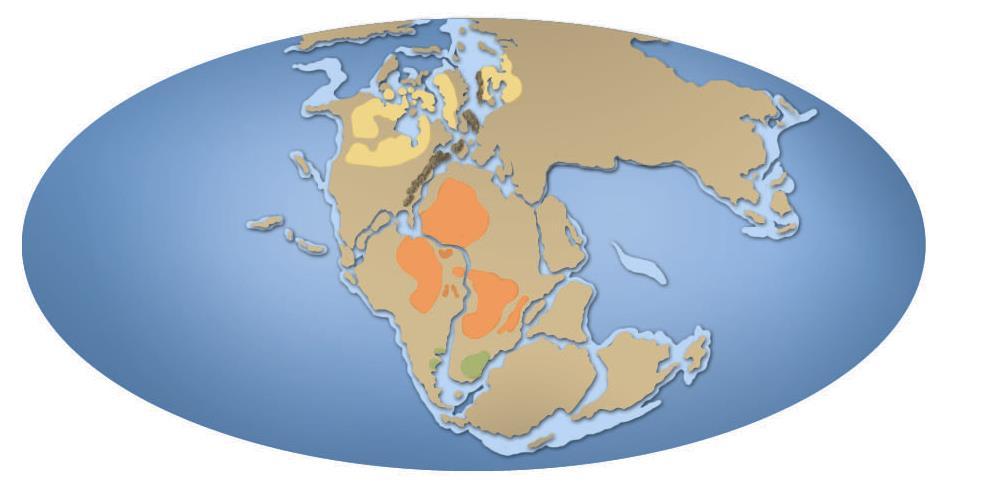 Cadeias montanhosas Formações litológicas Argumentos geológicos ou litológicos Wegener argumentou que algumas cadeias montanhosas pareciam bruscamente interrompidas.