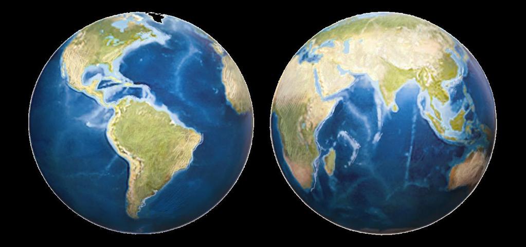 os continentes atuais separaram-se
