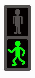 de Regulamentação para Pedestres Vermelho indica que os pedestres não podem atravessar;